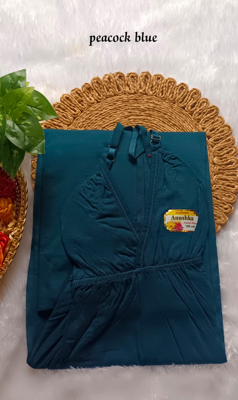 Elastic Long Slip - Peakcock Blue