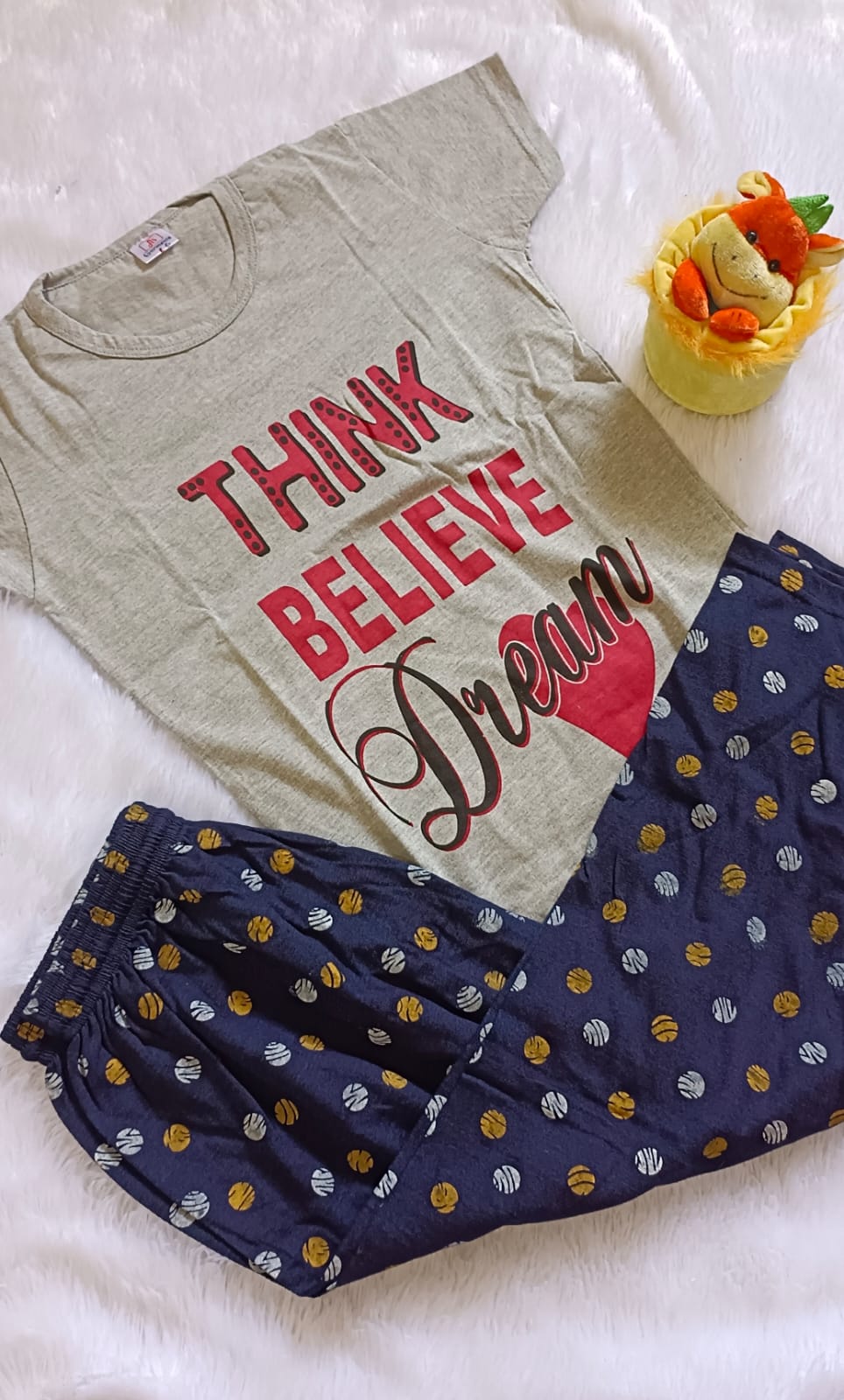 Teen Girl Set - Ash with Blue