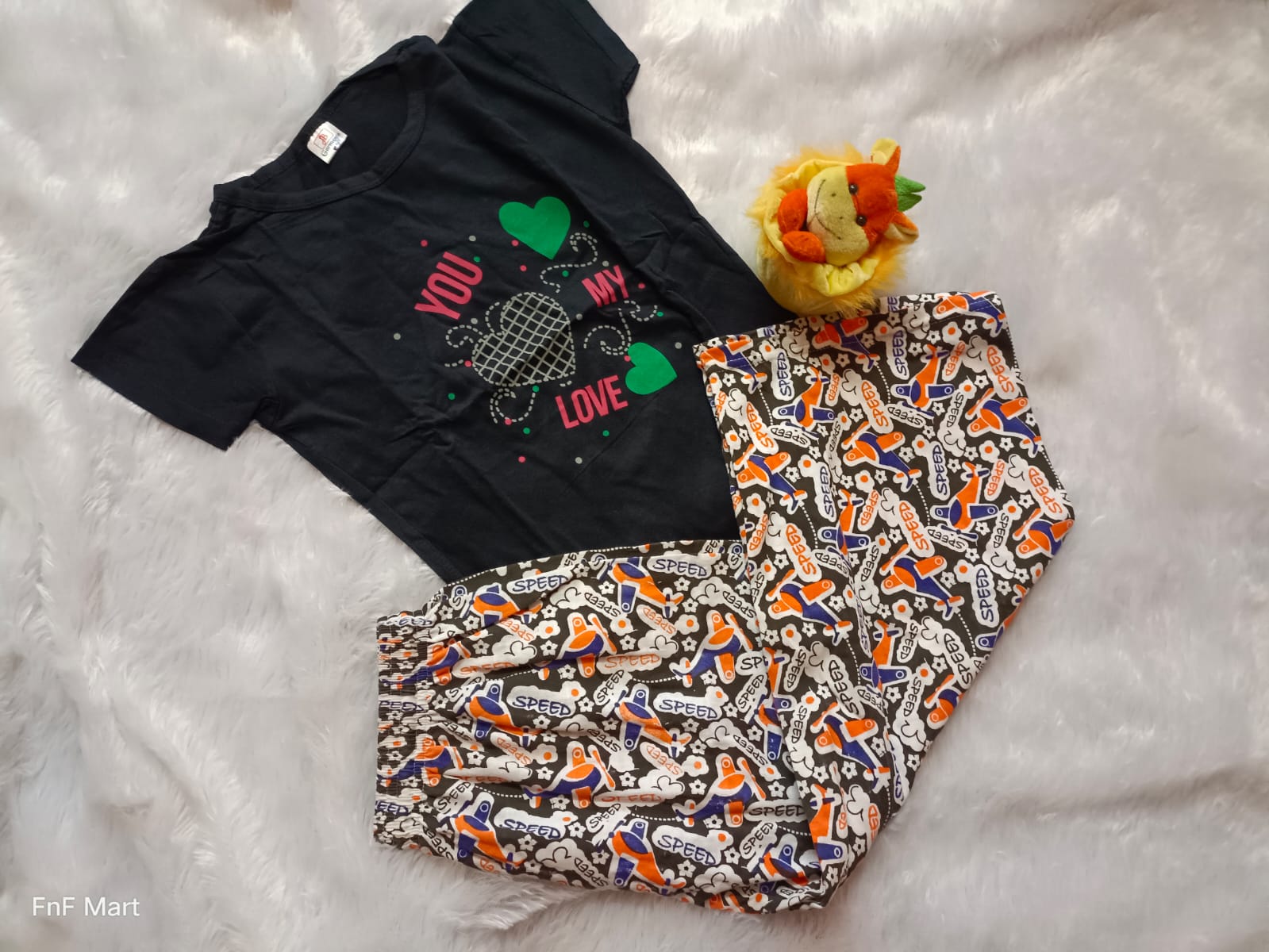 Teen Girl Set - Black with Mixed Colour