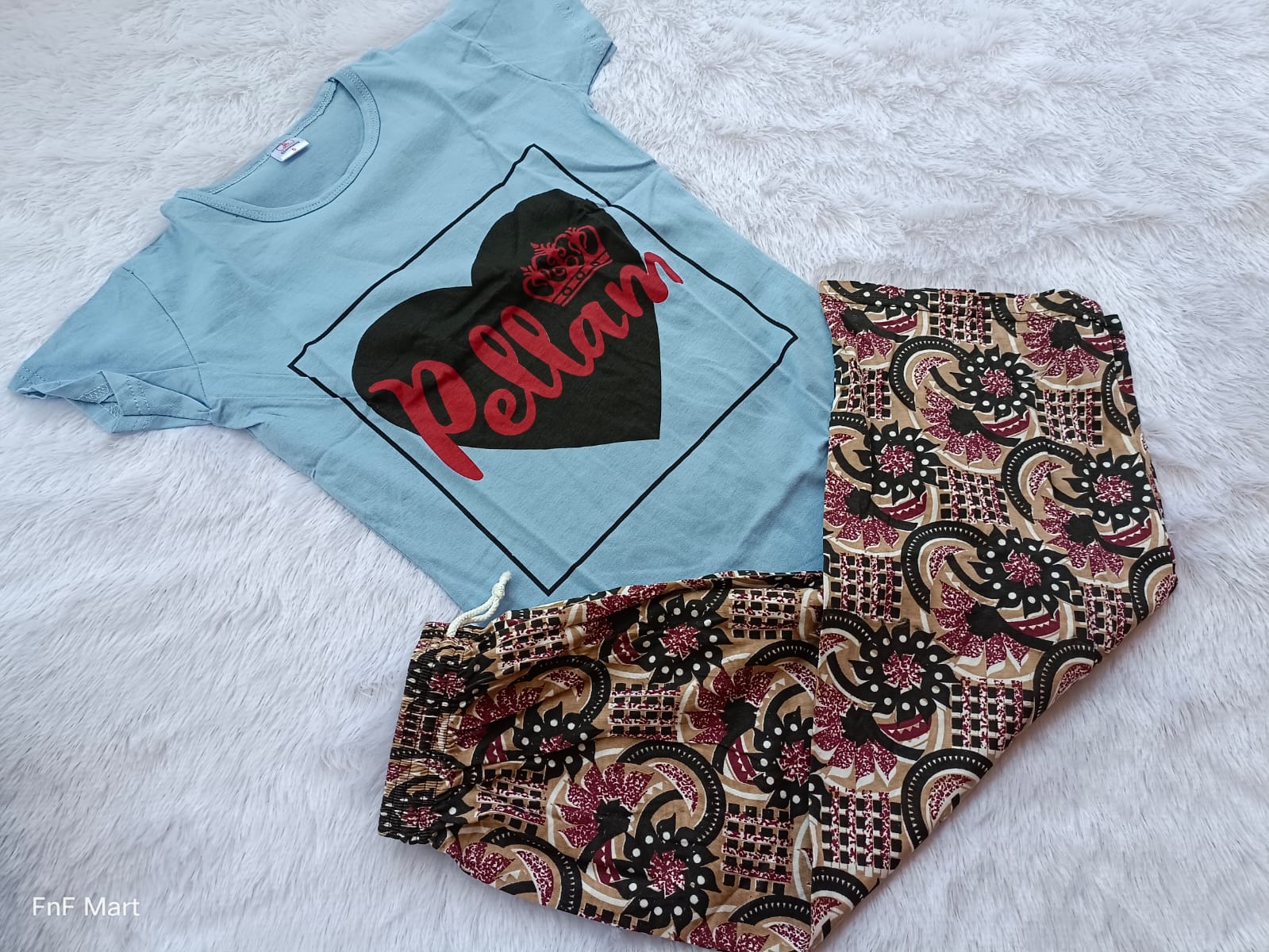 Teen Girl Set - Sky Blue with Black